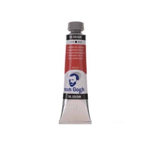 Talens van gogh χρώματα λαδιού 60ml (314-Cadmium red medium)