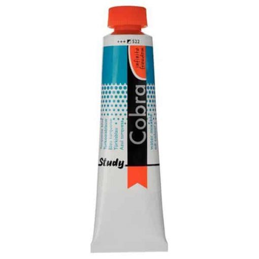 Talens Cobra Study water mixable oil 522 turq. blue 40ml.