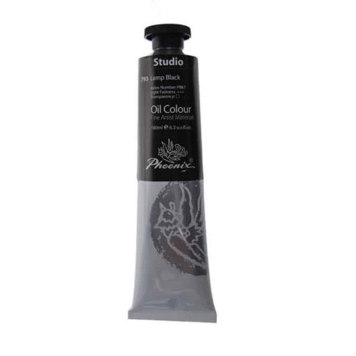 Phoenix χρώμα λαδιού lamp black 200ml