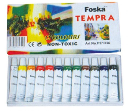 Gouache τέμπερα 12τεμαχίων 12ml