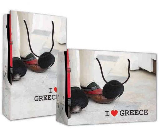 Next χάρτινη τσάντα I love Greece Υ26x36x12