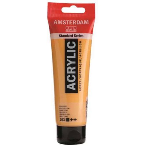 Talens amsterdam ακρυλικό χρώμα 253 gold yellow 120ml