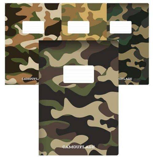 Next  τετράδιο καρφίτσα "Camouflage" 17x25εκ. 40φυλ.