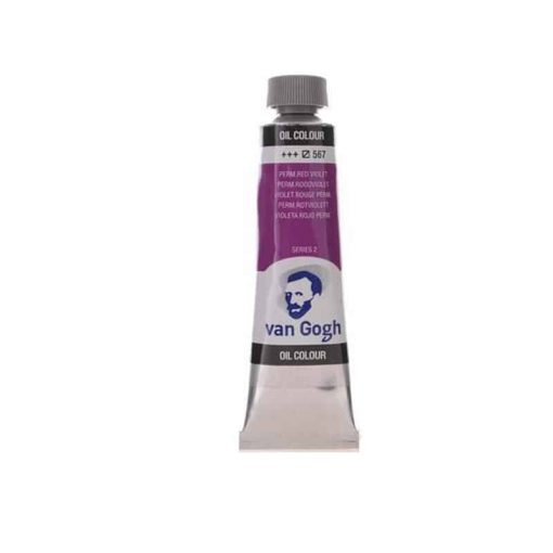 Talens van gogh χρώμα λαδιού 567 permanent red violet 20ml