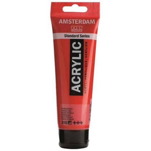 Talens amsterdam ακρυλικό χρώμα 315 pyrrole red 120ml