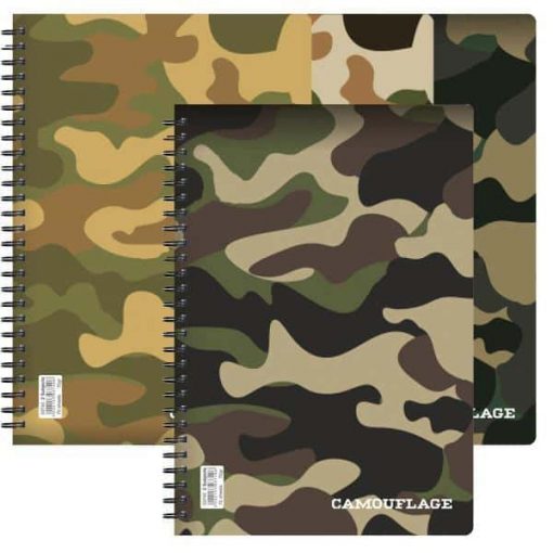 Next camouflage μπλοκ σπιράλ 8x12εκ.