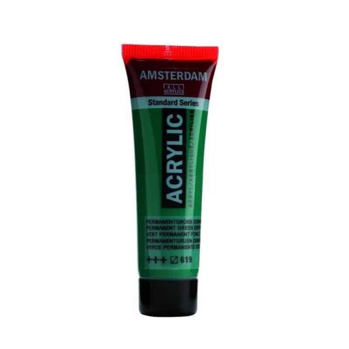 Talens amsterdam ακρυλικό χρώμα 619 permanent green d 120ml