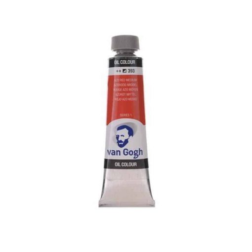 Talens van gogh χρώμα λαδιού 393 red azo medium 20ml