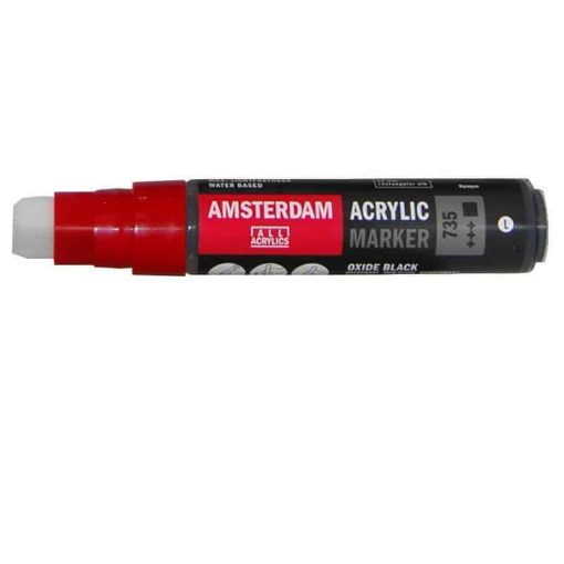 Talens amsterdam marker 735 oxide black large