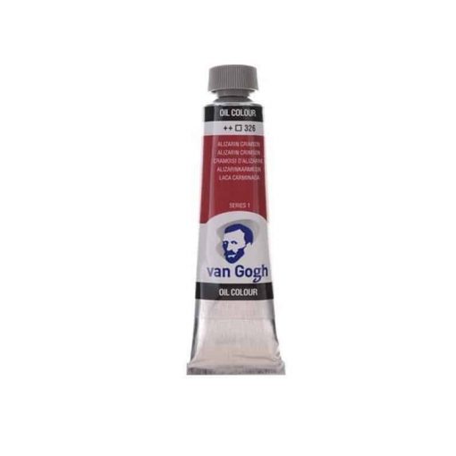 Talens van gogh χρώματα λαδιού 60ml (326-Alizarin crimson)