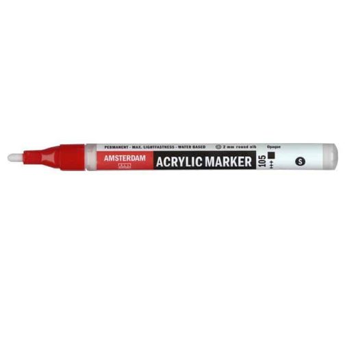 Talens amsterdam marker 105 titanium white small