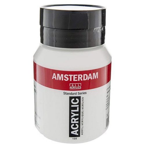 Talens amsterdam ακρυλικό χρώμα 105 titanium white 500ml