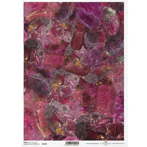 Ριζόχαρτο "precious stones purple" 21x29.7εκ.   (ITD-R1662)