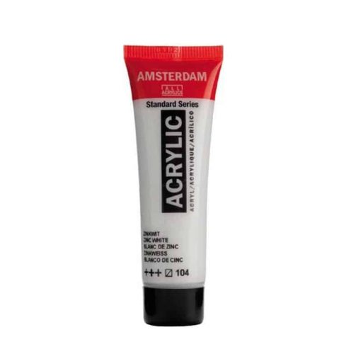 Talens amsterdam ακρυλικό χρώμα 104 zinc white120ml