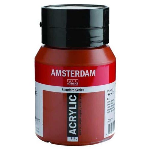 Talens amsterdam ακρυλικό χρώμα 411 burnt sienna 500ml