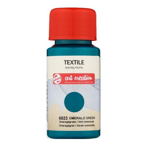 Talens χρώμα textile 6023 emerald green 50ml