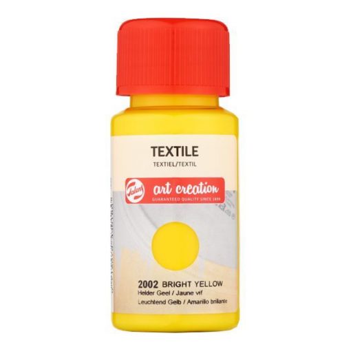 Talens χρώμα textile 2002 bright yellow 50ml