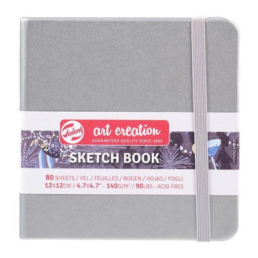 Talens Sketch book ασημί 80φυλ. 12x12εκ. 140γρ.